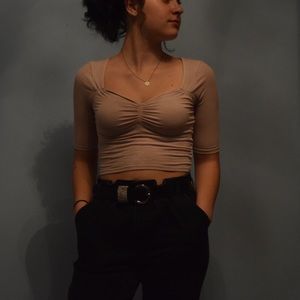 Adorable tight shirt.